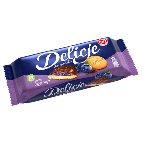Cookies Delicje with Blueberry – Choco Glazed – 5.19 oz (147gr)